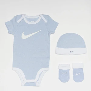 Zdjęcie produktu Nike Swoosh Set (3 Piece) uniseks Rampersy i zestawy dla niemowląt niebieski rozmiar Odzież