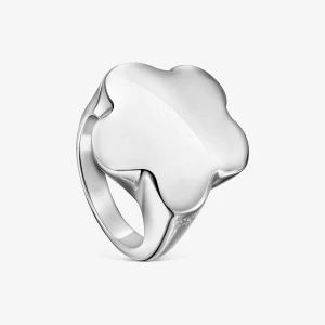 Sygnet Bold Motif Ze Srebra, Z Motywem Kwiatu - Tous