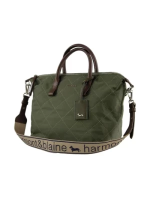 Syntetyczna torba na zakupy z zamkiem i odpinanym paskiem Harmont & Blaine