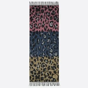 Szal akryl żakard animal print wielobarwny BIMBA Y LOLA