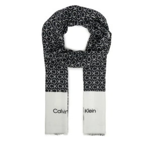Szal Calvin Klein Aop Minimal Logo LV04F8053G Czarny