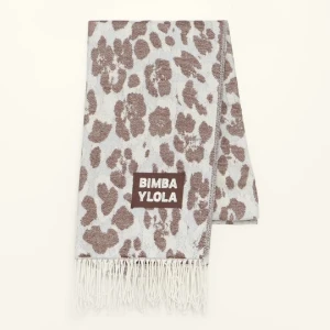 Szal cętki Leopard jasnoniebieski BIMBA Y LOLA