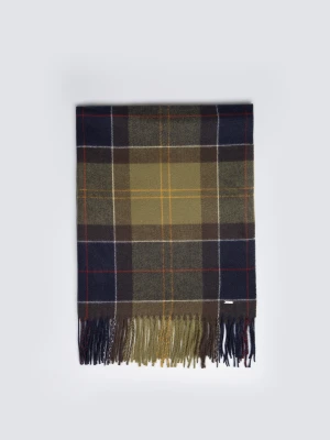 Szal damski w kratę zielony Saikas 304 BIG STAR