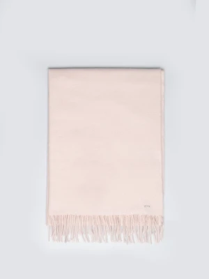 Szal damski z frędzlami różowy Herynias 600 BIG STAR