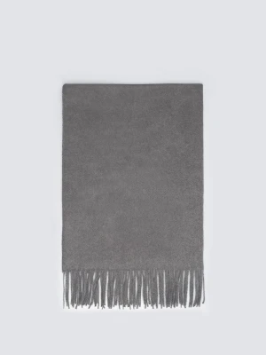 Szal damski z frędzlami szary Herynias 902 BIG STAR