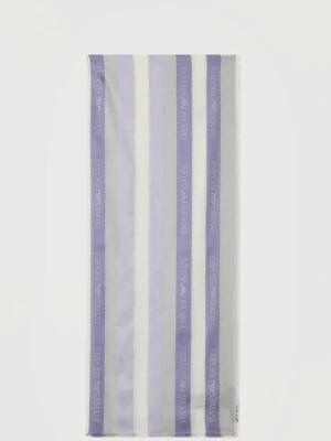 Szal Emporio Armani liliowy