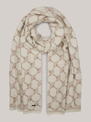 Szal Felix ze wzorem chabru w kolorze beżowym i écru Joop