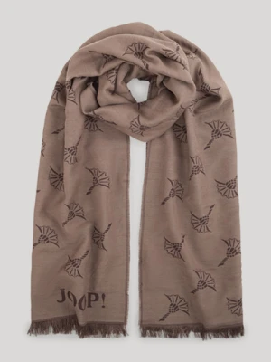 Szal Feris w kolorze brązowym/beżowym ze wzorem Joop