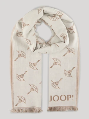 Szal Feris z chabrowym wzorem w kolorze beżowym Joop