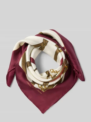 Szal jedwabny z obszytymi brzegami Lauren Ralph Lauren