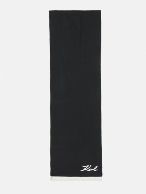 Szal KARL LAGERFELD czarny