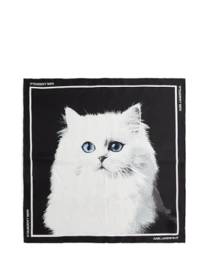 Szal KARL LAGERFELD czarny
