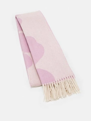 Szal Marimekko liliowy