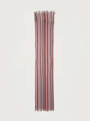 Szal Missoni czerwony