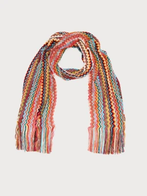 Szal Missoni czerwony