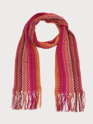Szal Missoni czerwony