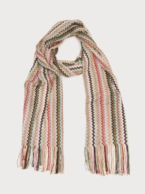 Szal Missoni czerwony