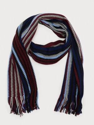 Szal Missoni granatowy
