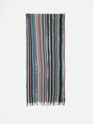 Szal Missoni niebieski