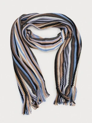 Szal Missoni niebieski