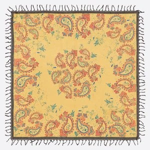 Szal paisley jasnopomarańczowy BIMBA Y LOLA