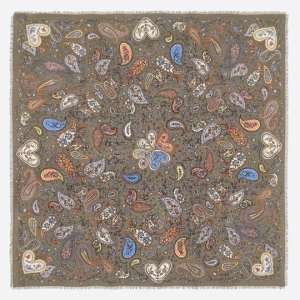Szal paisley khaki BIMBA Y LOLA