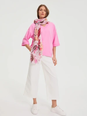 Szal różowy Moodo