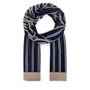 Szal Tommy Hilfiger Script AW0AW18869 Granatowy