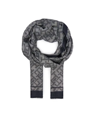 Szal Tommy Hilfiger Th Monologo AW0AW19115 Granatowy