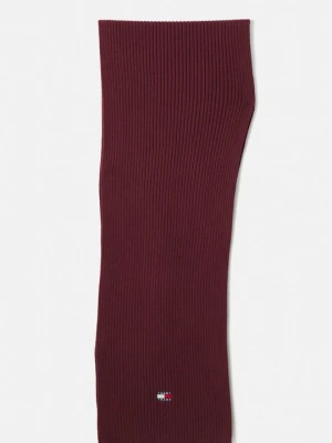 Szal Tommy Jeans bordowy