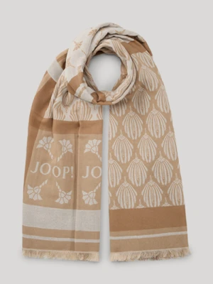 Szal w chabry Alessia w kolorze beżowym z écru ze wzorem w chabry Joop