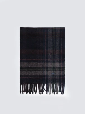 Szal w kratę granatowy Remi 403 BIG STAR