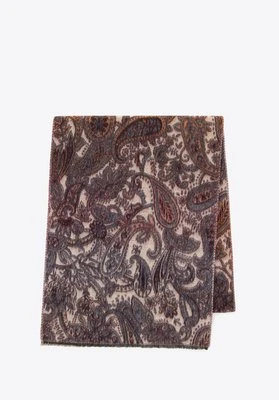 Szal w motyw orientu brązowo - beżowy Wittchen