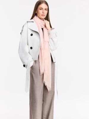 Szal w odcieniu pudrowego różu TARANKO