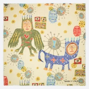 Szal wełna print Mask BIMBA Y LOLA