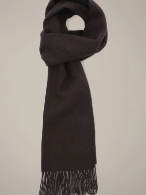 Szal Wełniany Brązowy Unisex Lancerto