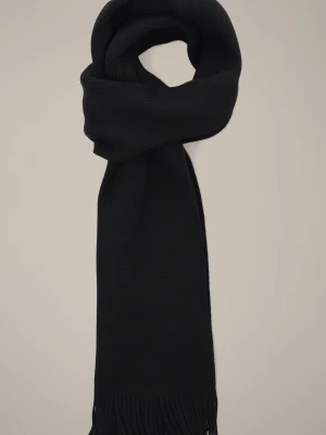 Szal Wełniany Czarny Unisex Lancerto