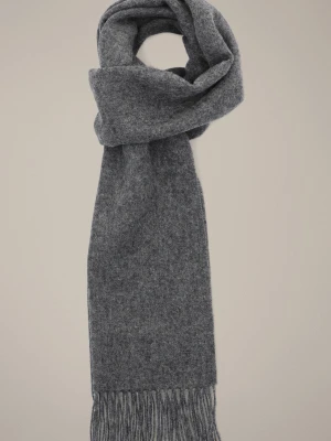 Szal Wełniany Szary Unisex Lancerto