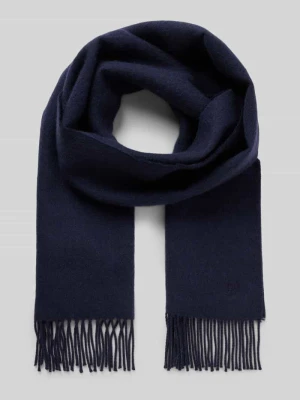 Szal wełniany z frędzlami Bugatti