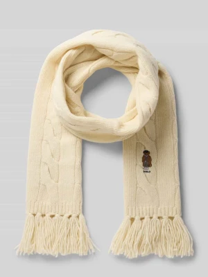 Szal wełniany z frędzlami Polo Ralph Lauren