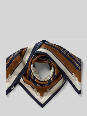 Szal z czystego jedwabiu Gant Camel