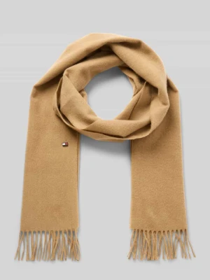 Szal z czystego kaszmiru Tommy Hilfiger Camel
