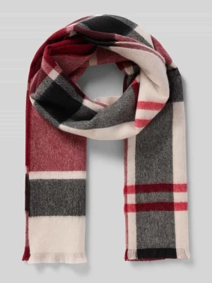 Szal z czystej wełny model 'Rosefield' Barbour Bordowy