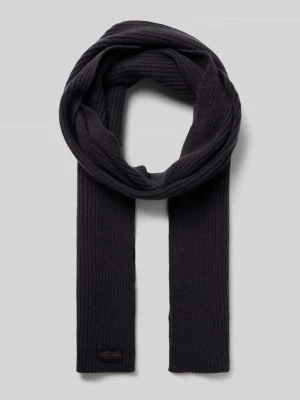 Szal z czystej wełny z efektem dzianiny camel active