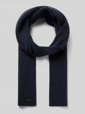 Szal z czystej wełny z efektem dzianiny camel active