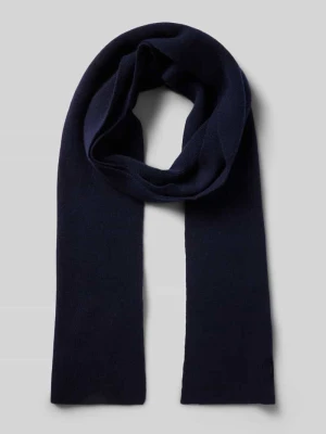 Szal wełniany z detalem z logo Knowledge Cotton Apparel