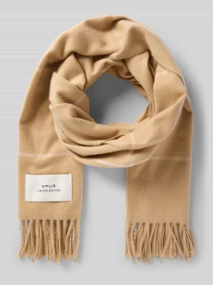 Szal z detalem z logo model ‘Avidane’ Opus