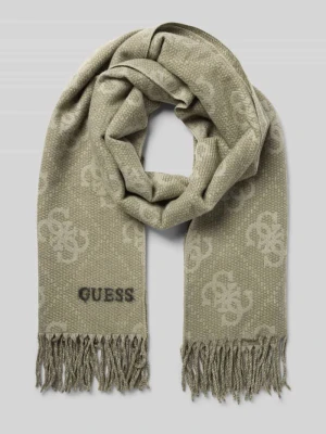 Szal z dodatkiem wiskozy model ‘Jacquard’ Guess