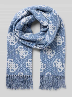 Szal z dodatkiem wiskozy model ‘Jacquard’ Guess