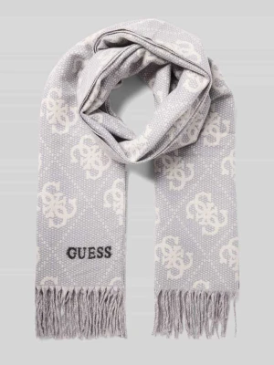 Szal z dodatkiem wiskozy model ‘Jacquard’ Guess